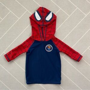 Disney Store Marvel Spider-Man Rash Guard Top Boy’s Size 2